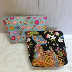 花柄と舞子さん•桜•富士山•鶴柄2個セット