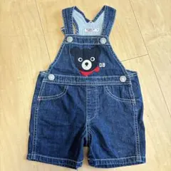 期間限定値下げ ミキハウス DOUBLE.B デニムオーバーオール 80 90
