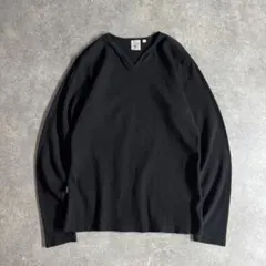 AVIREX USA thermal V neck L/S cutsew y2k
