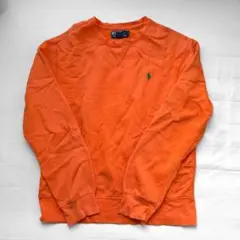 Polo Ralph Lauren オレンジ　スウェット　ヴィンテージ　古着　L