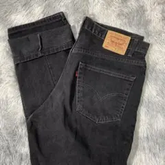美品 Levi's 550 90s W38 ブラックデニム カナダ製 後染め