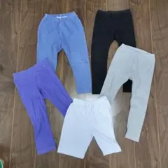 ユニクロ他 キッズ レギンス&短パン 5点セット