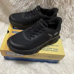 新品 箱あり SKECHERS BOBS Slip-ins スニーカー 23 黒のサムネイル