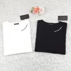 新品未使用◎グリーンノート Tシャツ2枚セット カットソー 白黒 大きいサイズのサムネイル