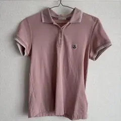 【極美品】モンクレール　MONCLER　ポロシャツ　半袖　ピンク　size L MONCLER - 【極美品】モンクレール MONCLER ポロシャツ 半袖 ピンク