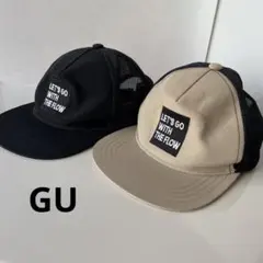 GU ジーユー　キッズキャップ　２個セット　子供用防止のサムネイル