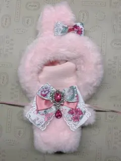 ぬいぐるみ 着ぐるみ ぬい服 ピンク うさぎ フラワー×ピンク