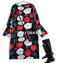 タグ付♡極美✨マリメッコ リネン100% ロングシャツワンピース ベルト 36 タグ付♡極美✨マリメッコ リネン100% ロングシャツワンピース ベルト