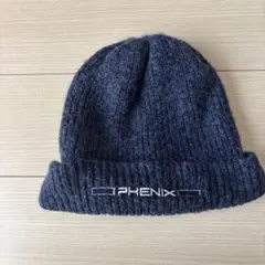 PHENIX ニット帽 ネイビー　スキー•スノーボード用 日本製