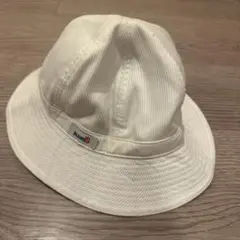 夏用帽子 L ホワイト バケットハット
