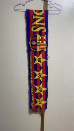 FCバルセロナ 公式 ニットマフラー 90s 4連覇記念 ヴィンテージ バルサ