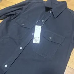 新品未使用　Uniqlo U デニムオーバーサイズシャツ　ブラック　Mサイズ