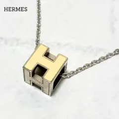 エルメス ネックレス カージュドアッシュ Hキューブ メタル ホワイト シルバーのサムネイル