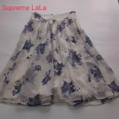 Supreme LaLa　スカート　花柄　シフォン　かわいい　フェミニンのサムネイル