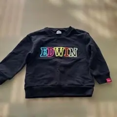 EDWIN カラフル刺繍ロゴ トレーナー