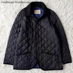 Traditional Weatherwearキルティングジャケット ネイビー③