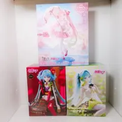 送料無料 初音ミク 桜ミク ぬーどるストッパーフィギュアセット
