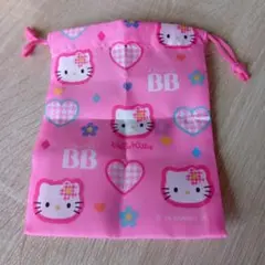 チョコラBBプラス ハローキティデザイン オリジナル巾着 ノベルティ おまけのサムネイル