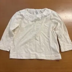 エルフィンドール　白　ホワイト　西松屋　フリル　長袖　ロンT Tシャツ70-80