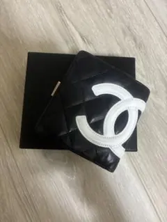 み*き様 美品☆CHANEL カンボン二つ折り財布