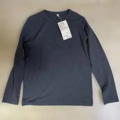 新品　無印良品　クルーネック長袖Tシャツ　140 長袖カットソー