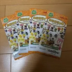 新品未開封 amiiboカード 4パック どうぶつの森 第2弾