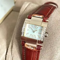 稼動品　VENDOME ヴァンドーム青山　14Pダイヤ　シャンパン　シェル腕時計のサムネイル