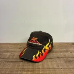 90s HEADERS 炎 フレイム ヴィンテージキャップ ブラック