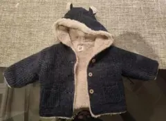 【GAP】ネイビー フード付きアウター 3-6ヶ月