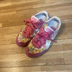Onitsuka Tiger 花柄 スニーカー ピンク　22.5センチのサムネイル