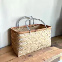 竹かご　大きいサイズ　買い出しかご　収穫かごのサムネイル