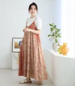 キャミソールワンピース　インド綿
