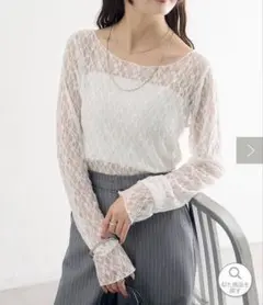 mystic レースプルオーバー