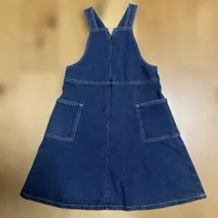 ハッカキッズ　デニム ジャンバースカート 130cm