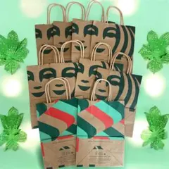 スターバックス スタバ ショップ袋 紙袋 ショッパー 10枚セット