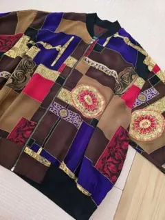 ✱レア✱ 古着 総柄 アウター ブルゾン ヴィンテージ 派手 90s 80s