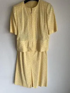 レリアン　イエロー ドット柄 セットアップ