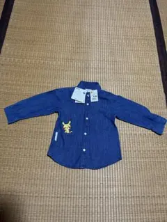 ポケモン ピカチュウ モンポケ　長袖デニムシャツ　95cm