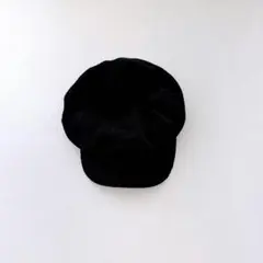 コーデュロイキャスケット ブラック