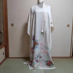 正絹 未使用 訪問着 着物リメイク ロングドレス セミオーダー - メルカリ