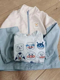 アンパンマン ロンTと薄手の上着の2点セット　100サイズ