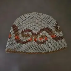 a195　クラッシャーハット クロシェハット　ニット帽　春夏～秋冬