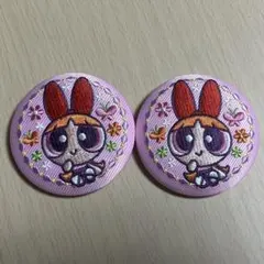 パワーパフガールズ 刺繍缶バッジ ブロッサム