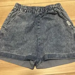 ピンクラテ　デニム　ショートパンツ