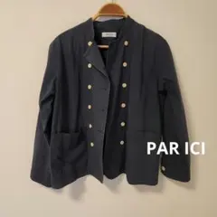 ノーカラージャケット ネイビー Mサイズ相当