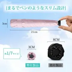 折りたたみ傘 鉛筆傘 UVカット99% 晴雨兼用 コンパクト 日傘 雨傘