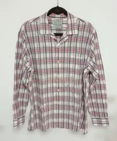 Lucky Brand チェック柄長袖開襟シャツ（L）のサムネイル