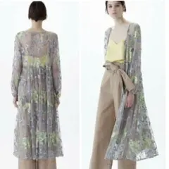 新品✨グレースコンチネンタル✨フラワーチュール刺繍ガウン✨36サイズ