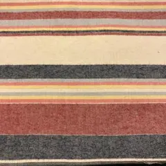 先染め生地（多色ボーダー柄ツイル)