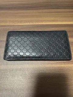 GUCCI ブラック レザー 長財布